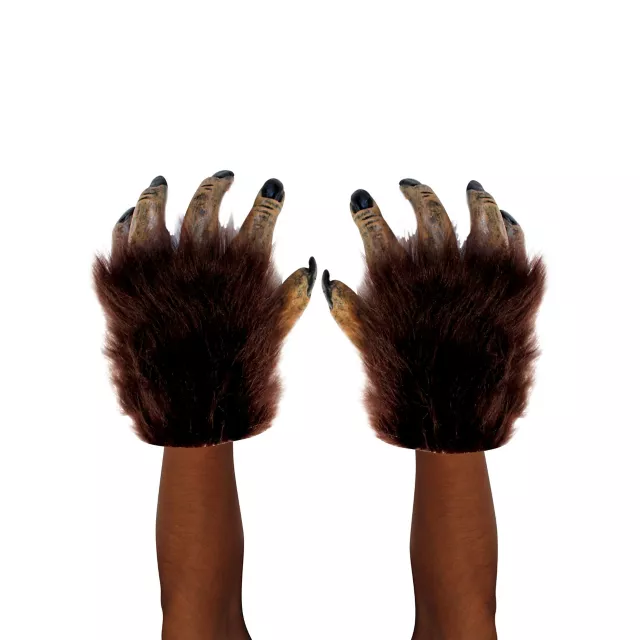 Werewolf Half Mask with Hands at Spirit Halloween