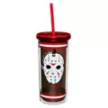 Jason Voorhees Jersey Cup with Straw 20 oz. - Friday the 13th at Spencer's