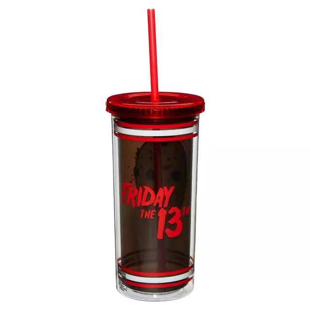 Jason Voorhees Jersey Cup with Straw 20 oz. - Friday the 13th at Spencer's