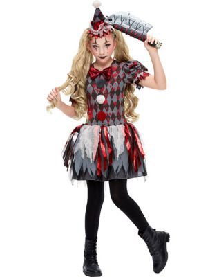 teenage girl clown costume