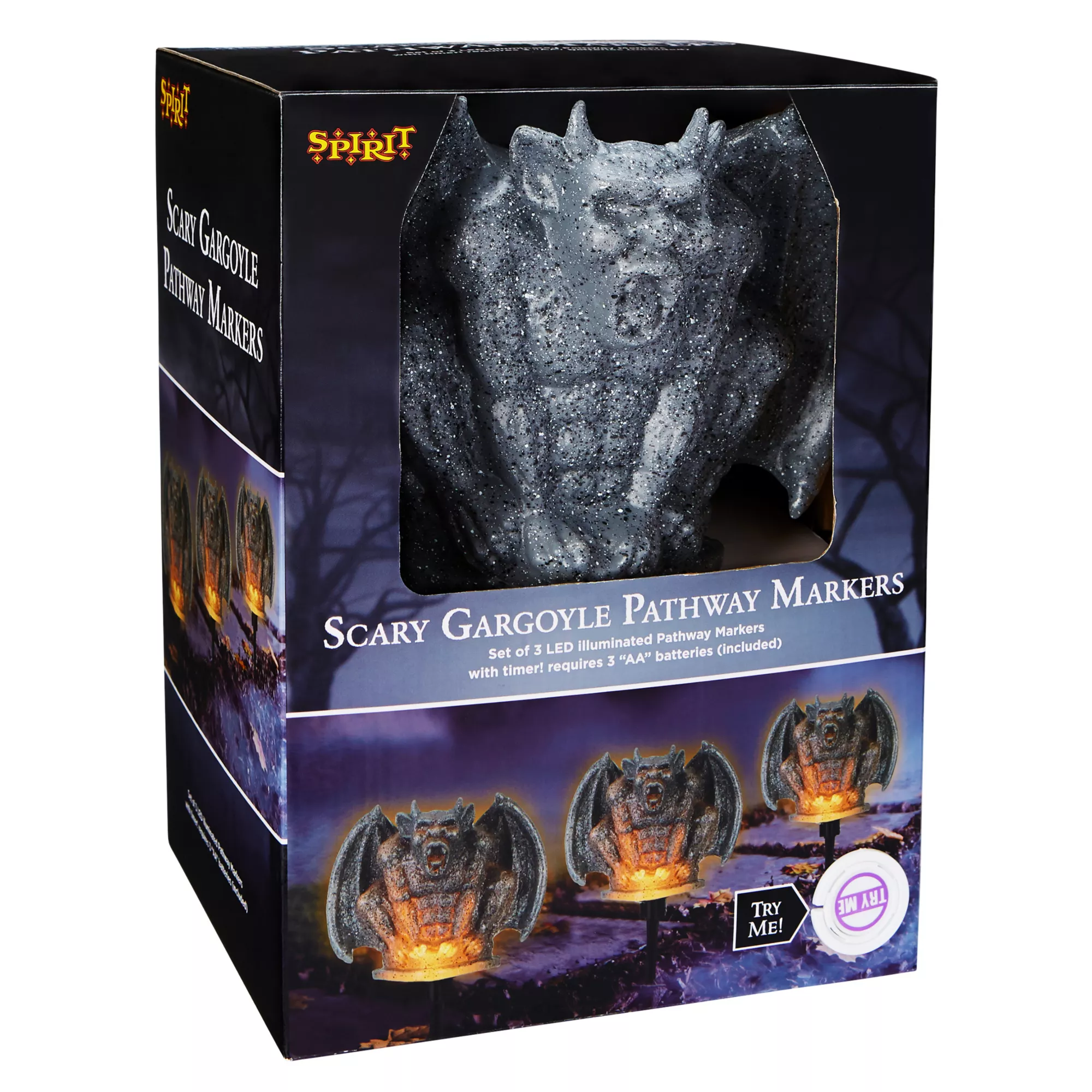 Light-Up LED Gargoyle Pathway Markers at Spencer's