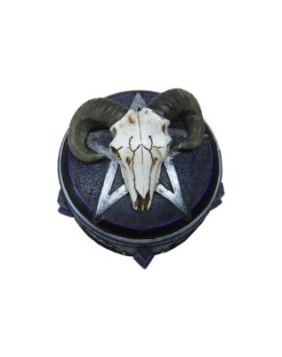 Mystic Arts Ram Skull Trinket Box - Spirithalloween.com