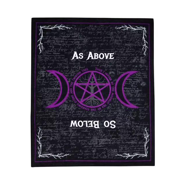 As Above So Below Fleece Blanket at Spirit Halloween