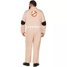 Adult Mens Ghostbusters One Piece Plus Size Costume - Ghostbusters Classic at Spencer's