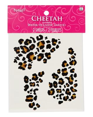 Cheetah Temporary Tattoos