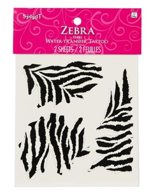 Zebra Temporary Tattoos