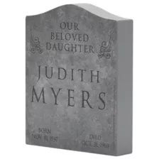 Judith Myers Tombstone Decoration - Halloween at Spencer's