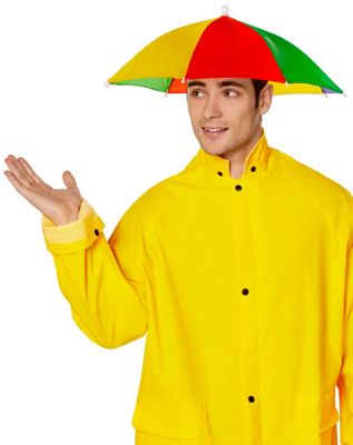 Yellow store umbrella hat