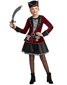 Childrens Pretty Pirate Girl Halloween Fancy Dress Up Party Costume Outfit New 
