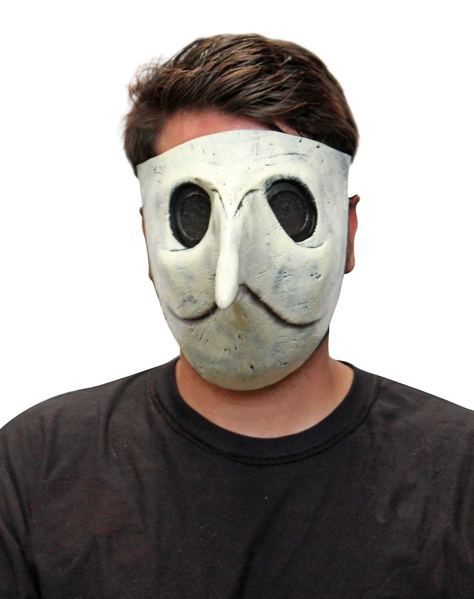 Gray and White Plague Doctor Half Costume Accessory by Spirit Halloween