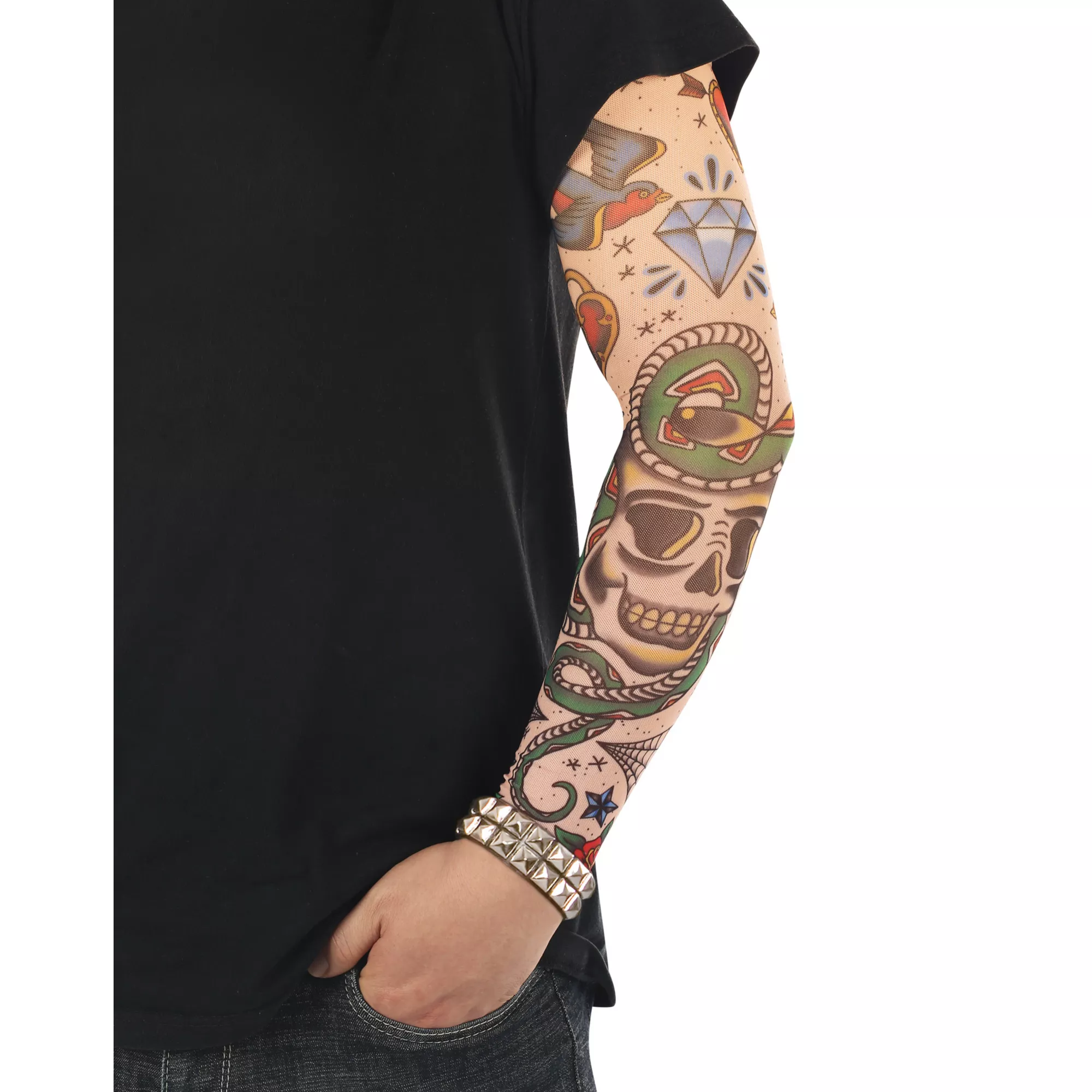 Punk Tattoo Sleeve at Spencer's