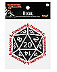 Dice Decal - Dungeons & Dragons