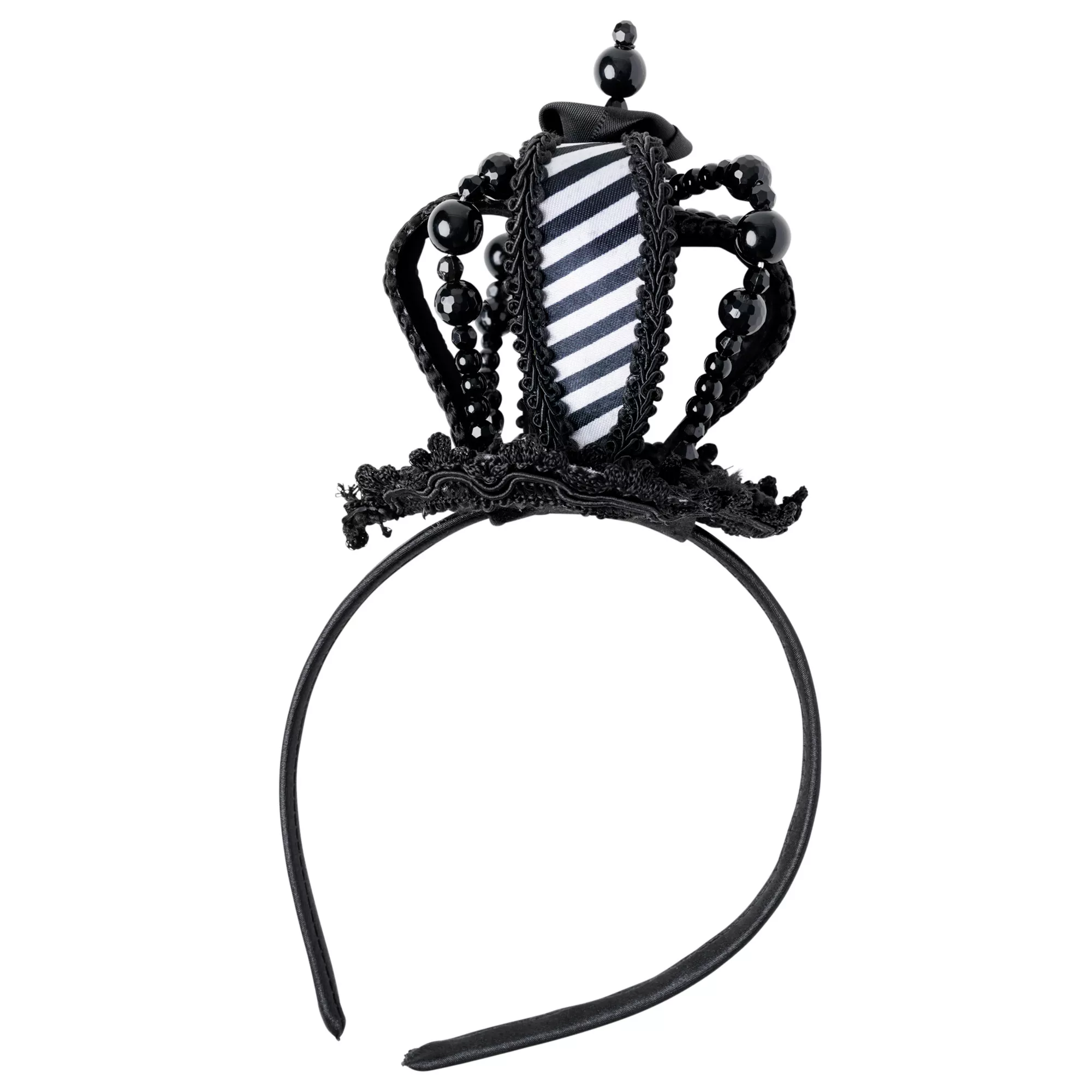 Black and White Mini Queen Crown Headband at Spirit Halloween