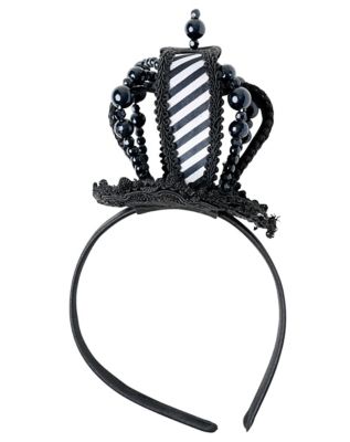 Black and White Mini Queen Crown Headband