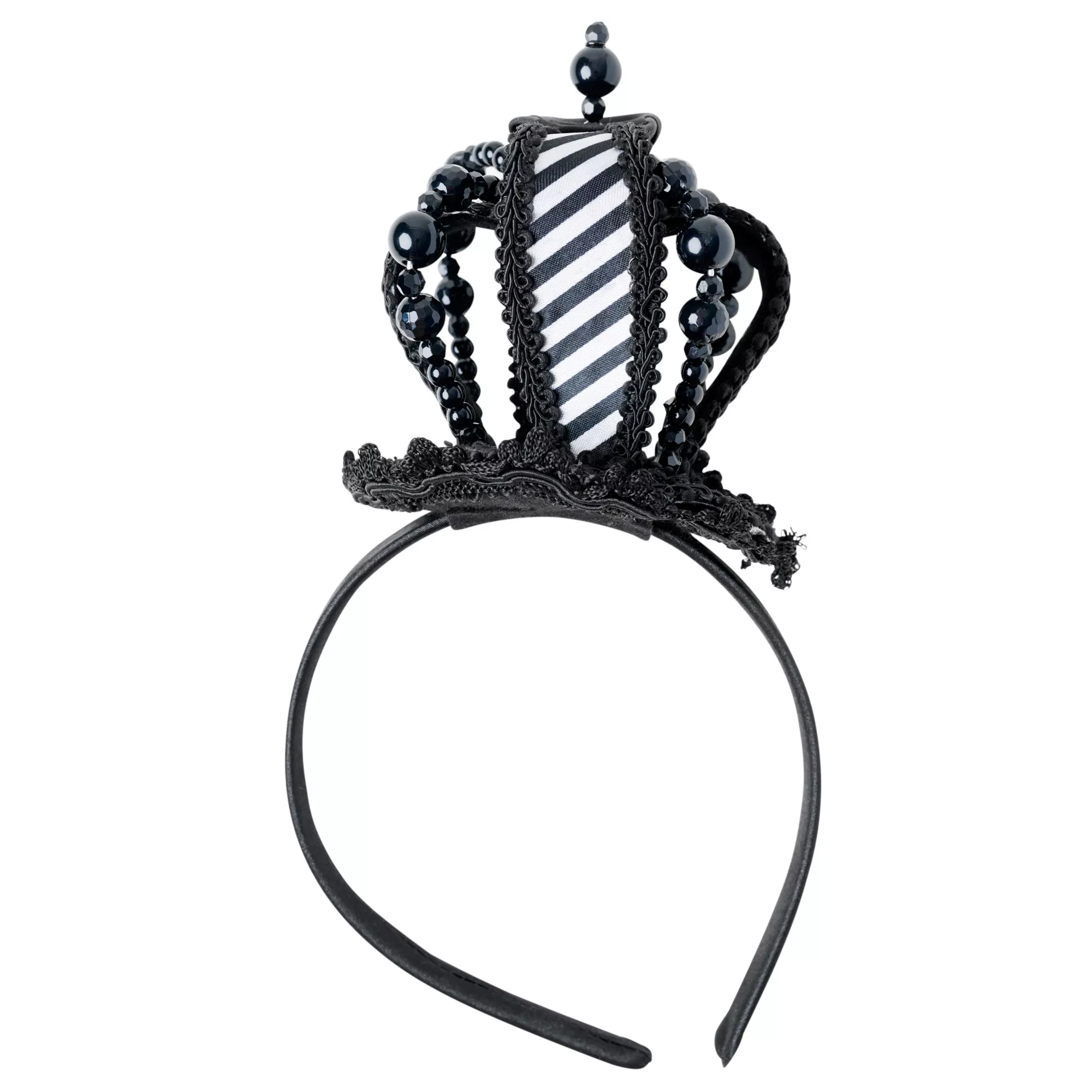 Black and White Mini Queen Crown Headband at Spirit Halloween