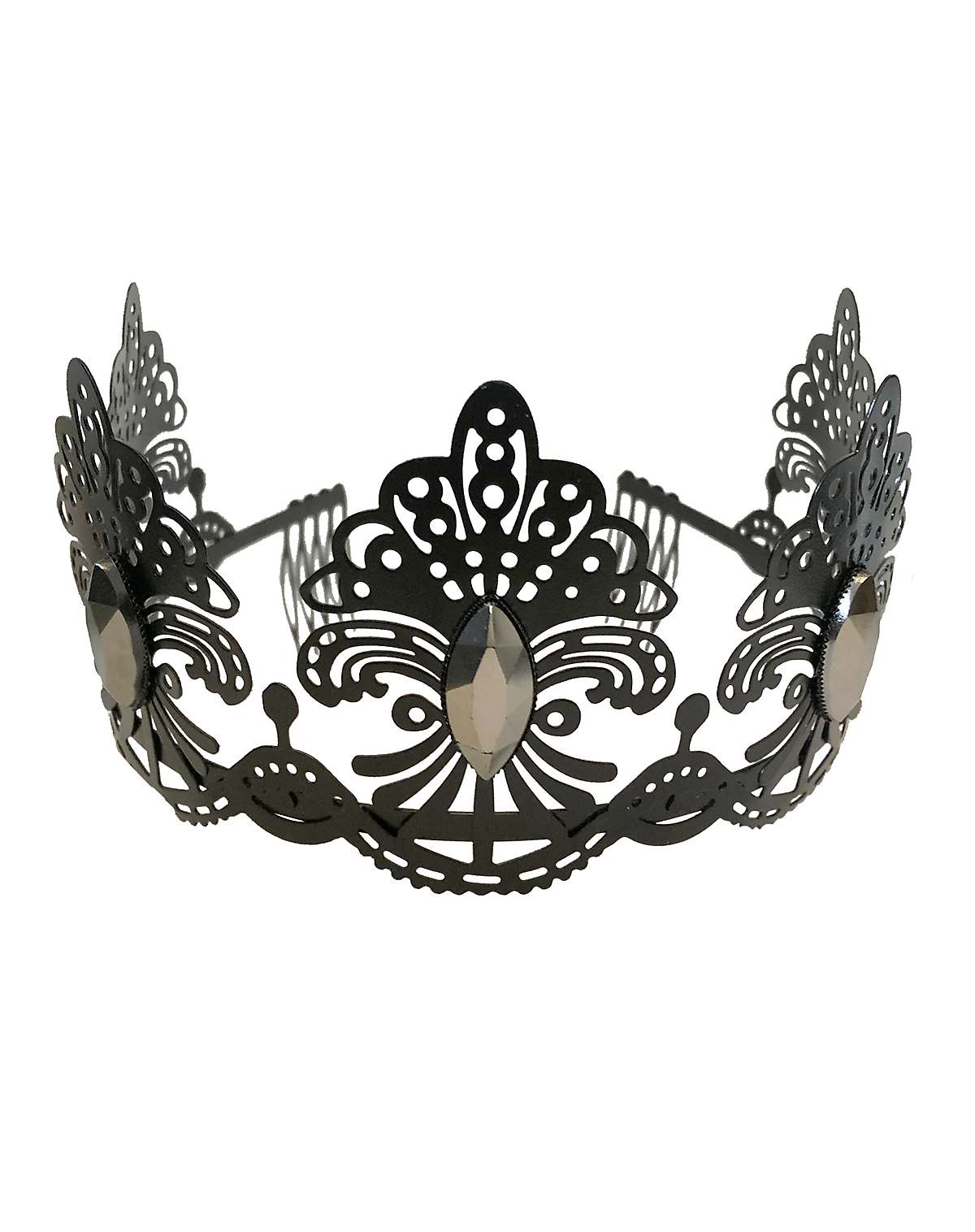 Black filigree crown