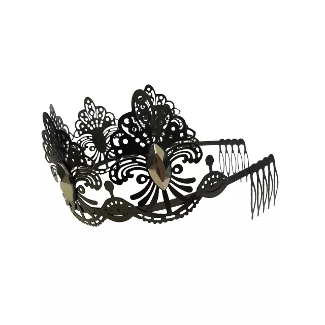 Black Filigree Crown - Spirithalloween.com