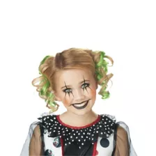 Green Curly Clips Hair Extensions at Spencer's