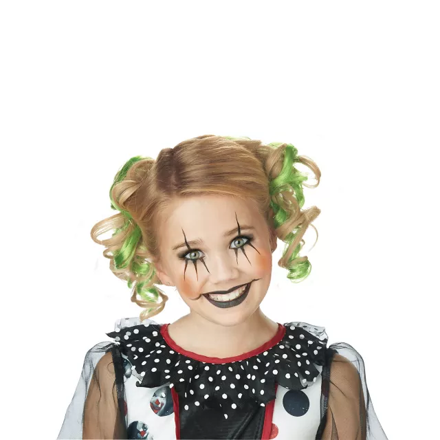 Green Curly Clips Hair Extensions at Spencer's