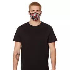 Checkered Rose Face Mask at Spencer's