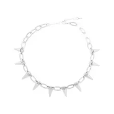 Punk Rock Spiked Choker Necklace at Spirit Halloween