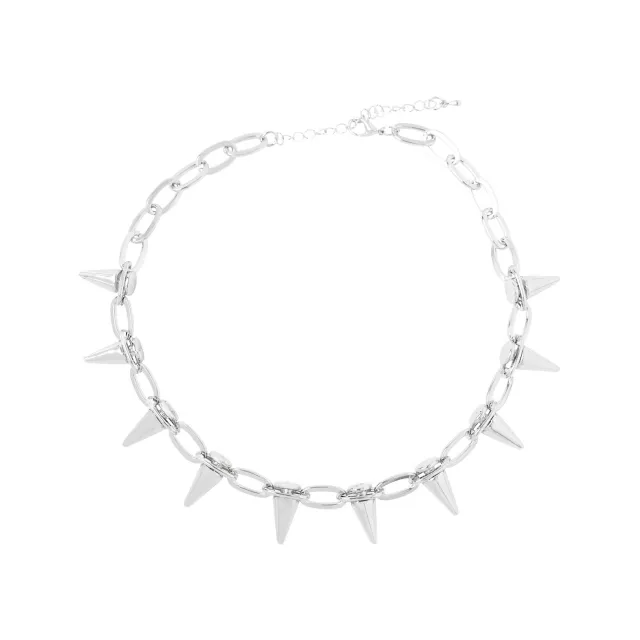Punk Rock Spiked Choker Necklace at Spirit Halloween