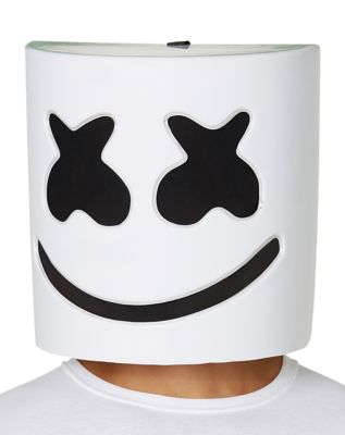 Adult Light-Up LED Marshmello Half Mask