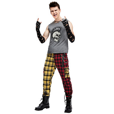 Adult Punk Rock Rebel Costume by Spirit Halloween