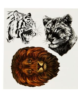 Big Cat Temporary Tattoos