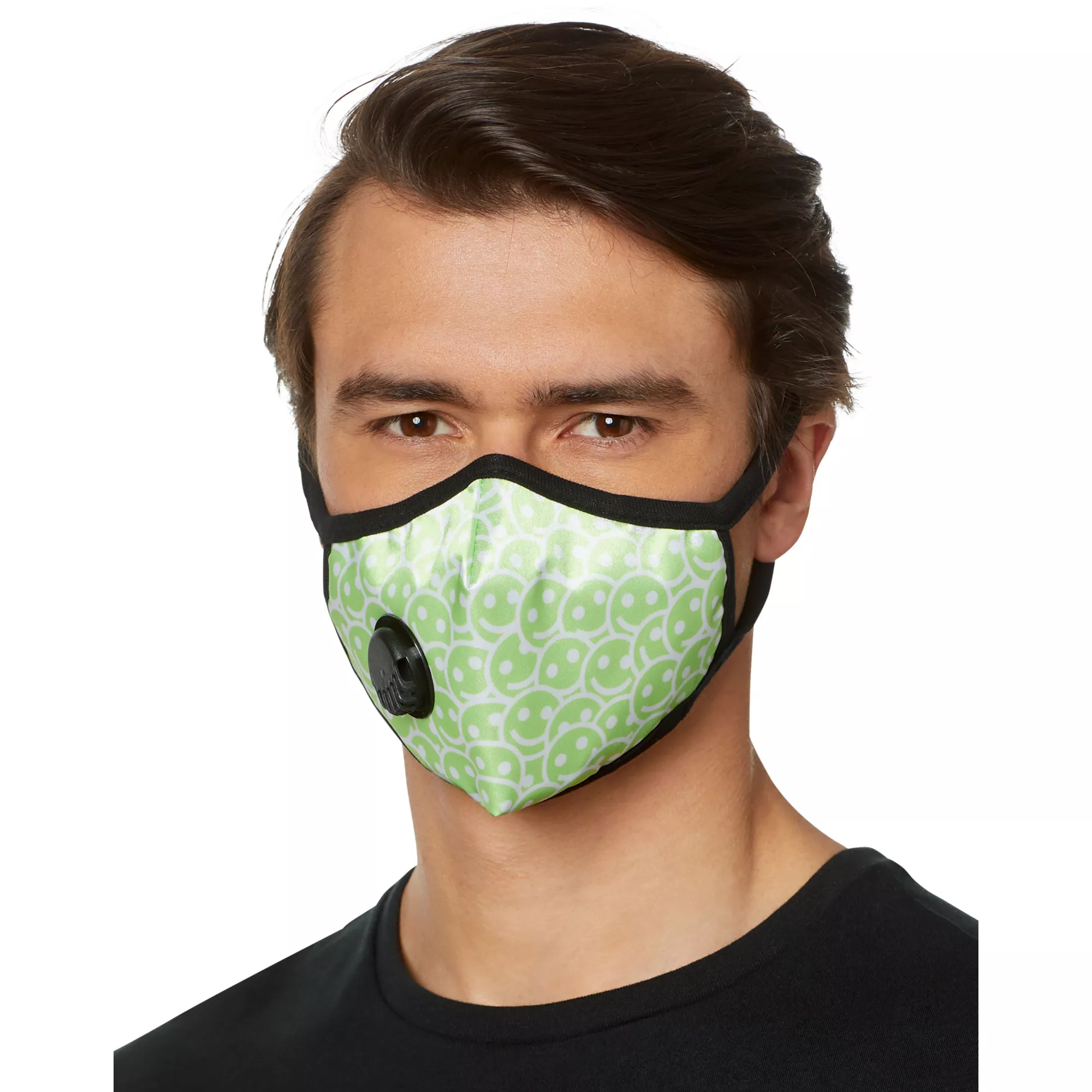 Smiley Face Print Face Mask at Spencer's