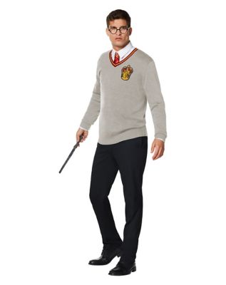 Adult Gray Gryffindor Sweater - Harry Potter - Spirithalloween.com