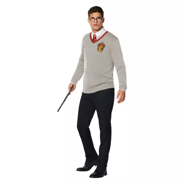 Adult Gray Gryffindor Sweater - Harry Potter at Spirit Halloween