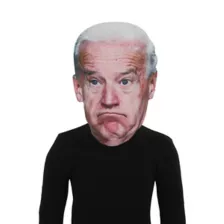Confused Biden Half Mask at Spirit Halloween