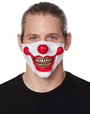 scary clown head mask