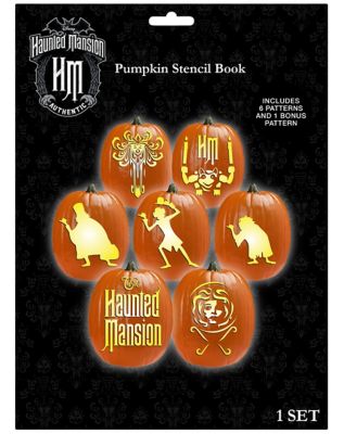 The Haunted Mansion Pumpkin Stencil Book - Spirithalloween.Com