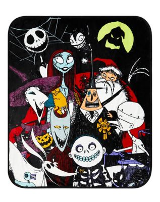 A nightmare before Christmas Skellington blanket - www.weeklybangalee.com