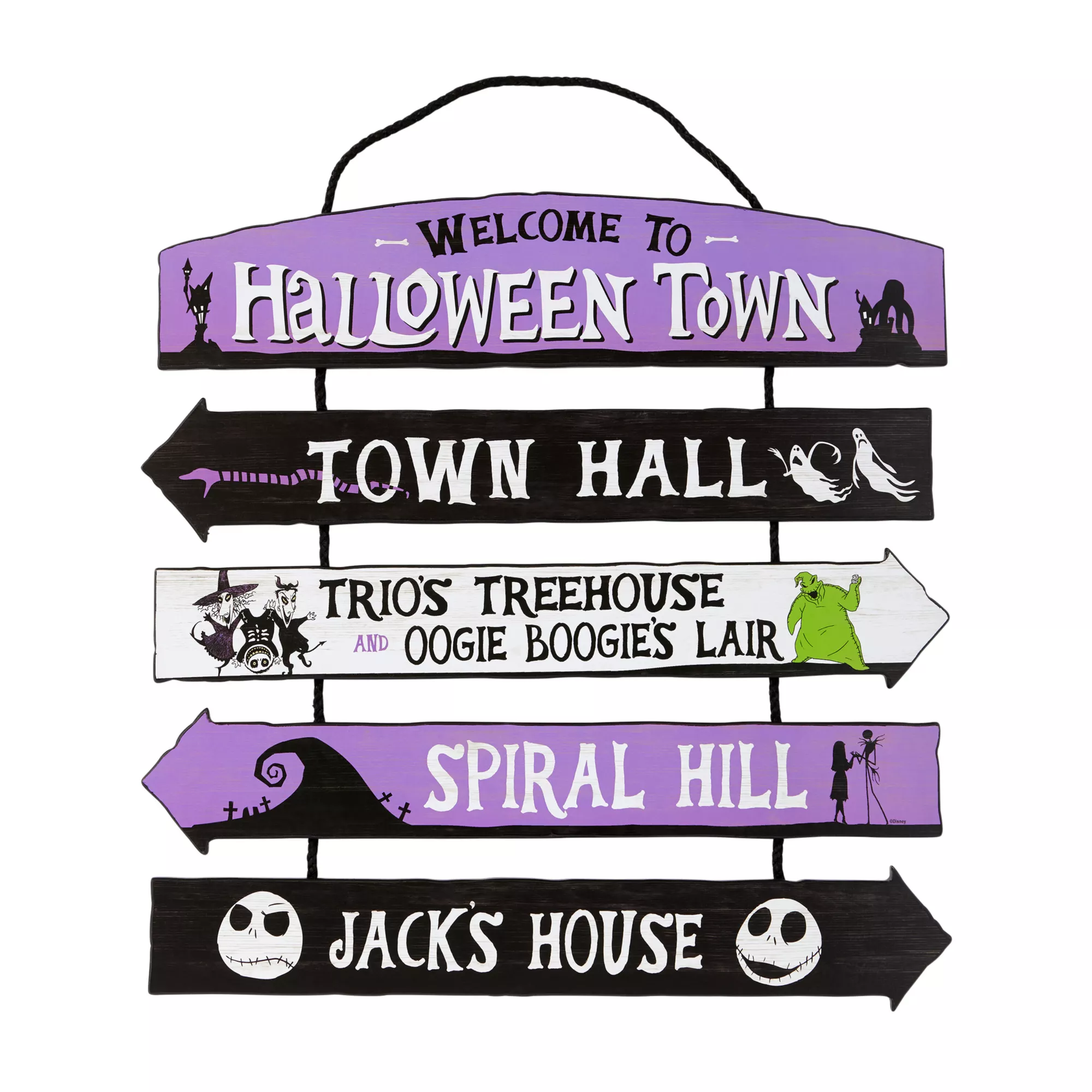 Halloween Town Ladder Sign - The Nightmare Before Christmas at Spirit Halloween