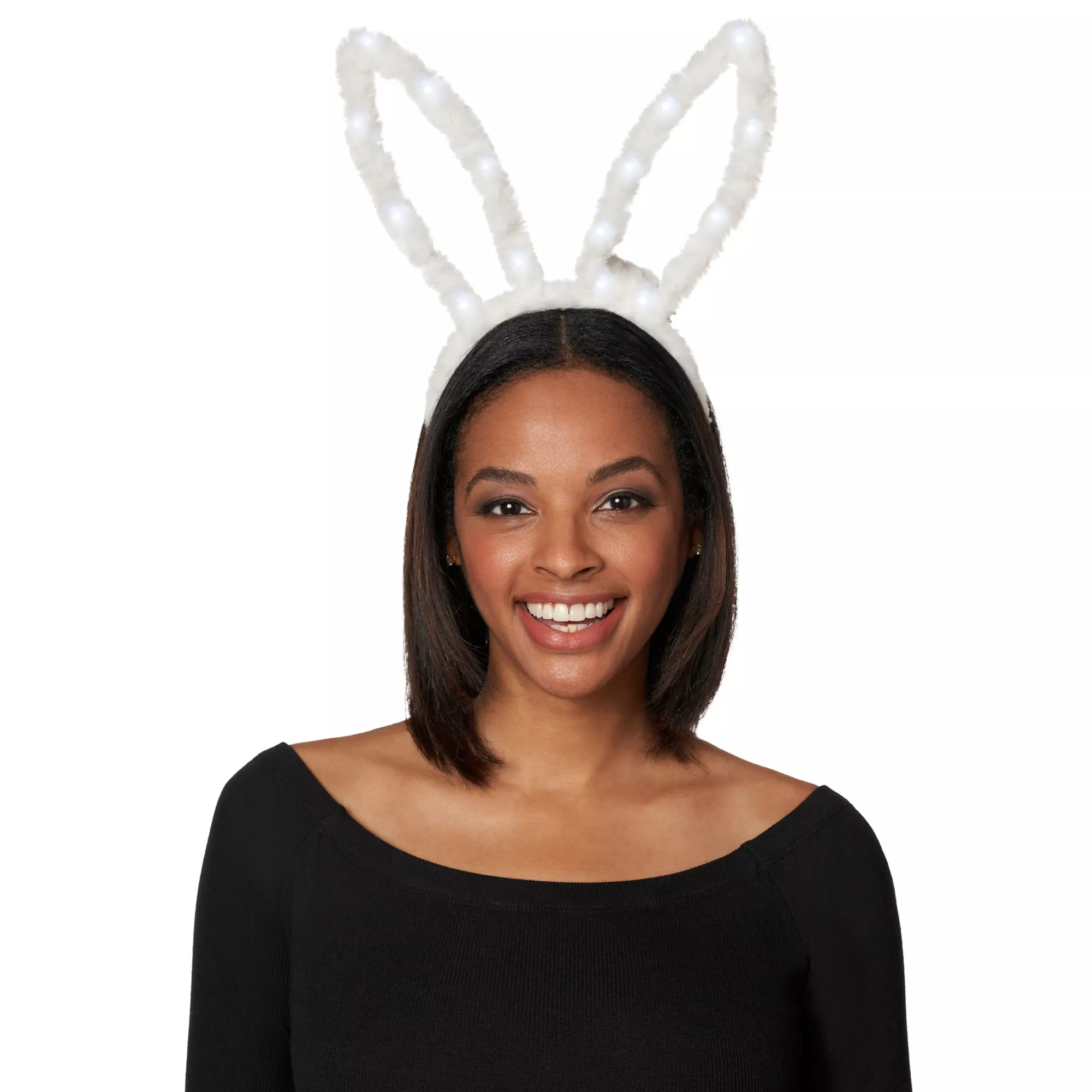 Light-Up Bunny Ears Headband at Spirit Halloween
