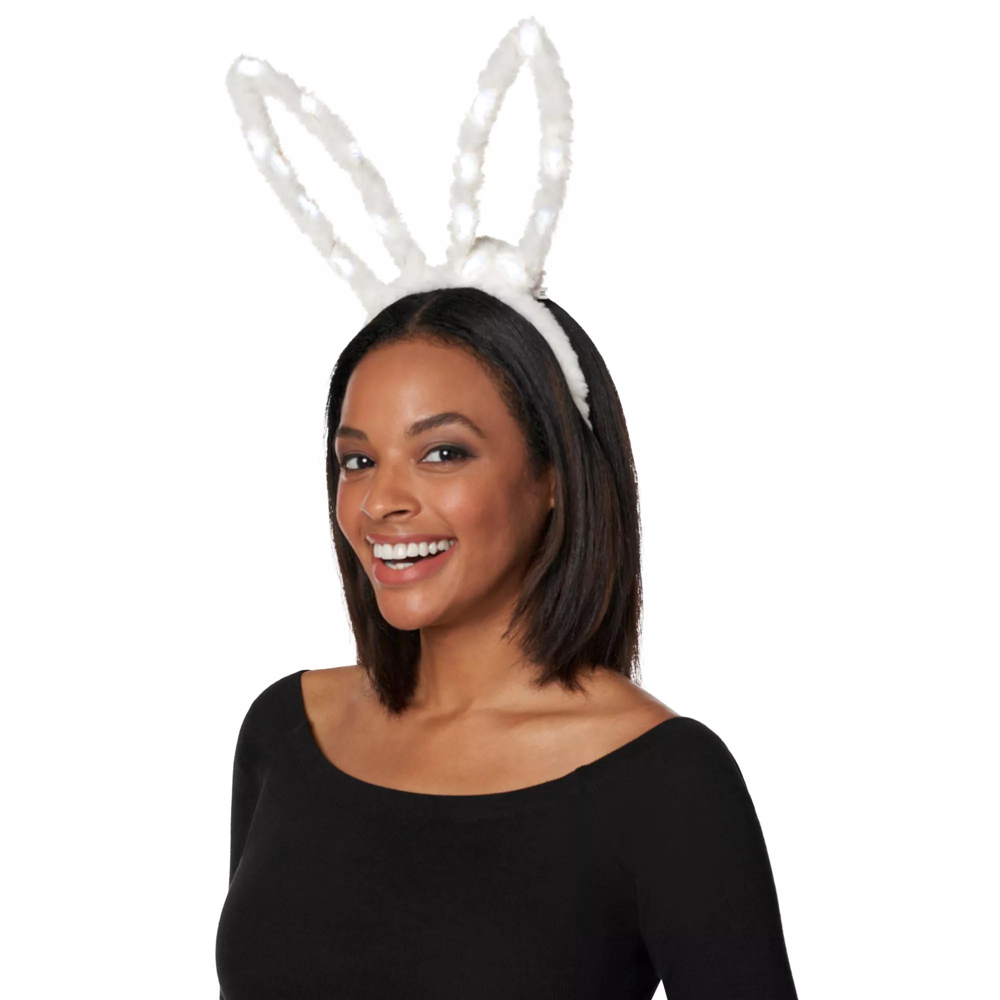 Light-Up Bunny Ears Headband at Spirit Halloween
