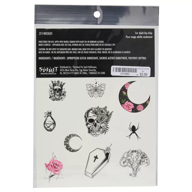 Gothic Temporary Tattoos at Spencer's