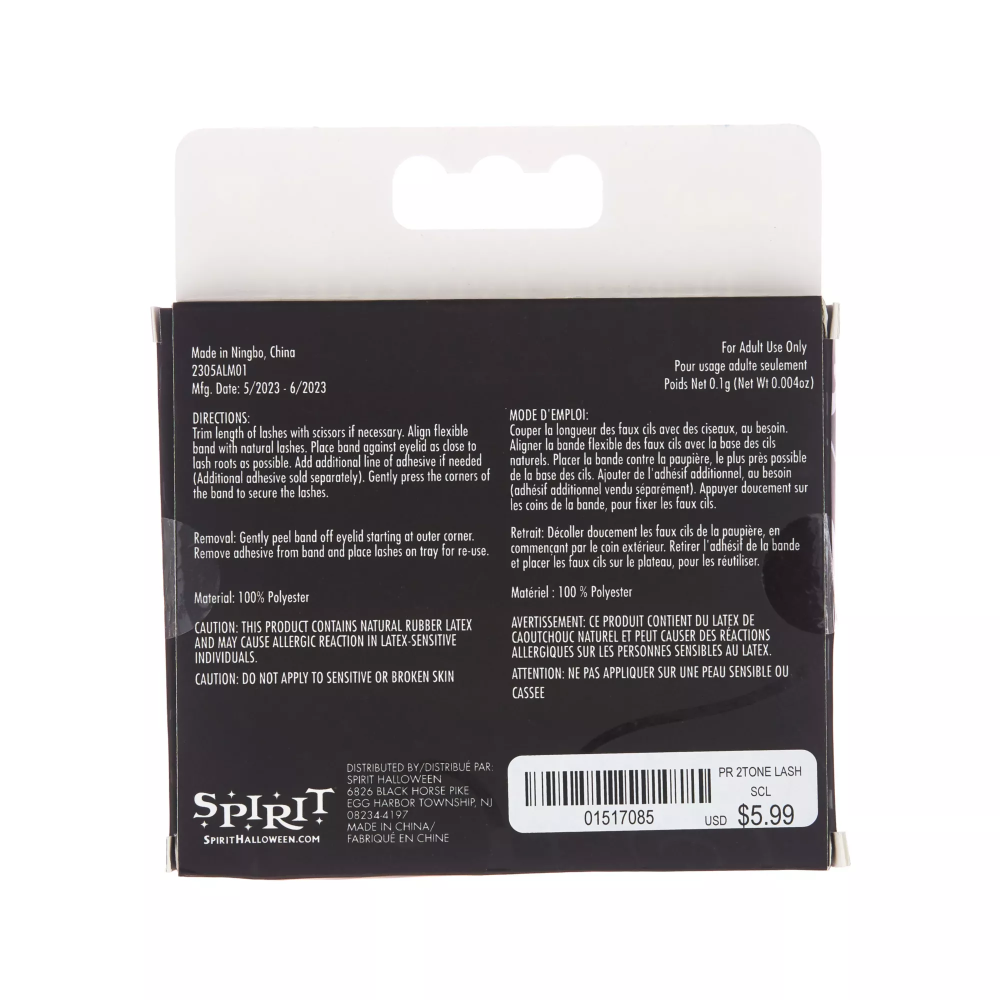 Purple Eyelashes at Spirit Halloween