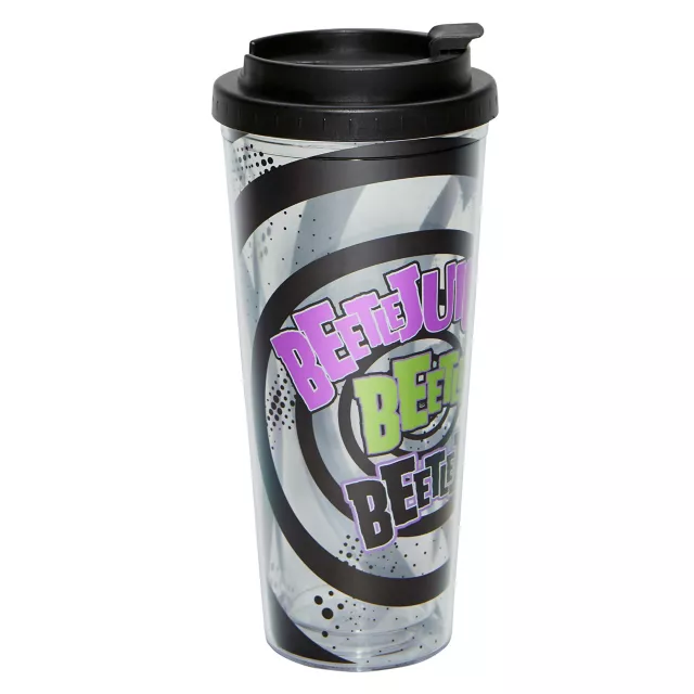 Spiral Beetlejuice Travel Tumbler at Spencer's