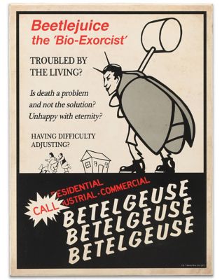 Advertisement Beetlejuice Sign - Spirithalloween.com