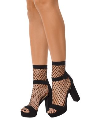 Black Fishnet Ankle Socks