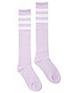 Lavender Knee High Socks