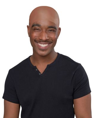 01519768 - Dark Brown Bald Cap