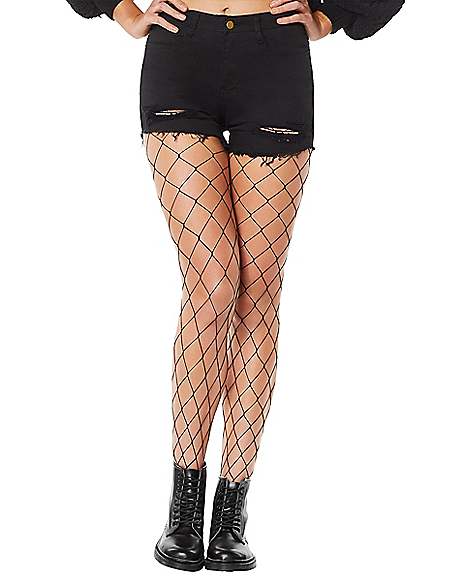 Large Net Plus Size Fishnet Tights by Spirit Halloween