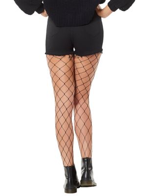 Large Net Plus Size Fishnet Tights - Spirithalloween.com