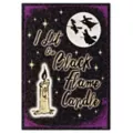 Light-Up Black Flame Candle Canvas - Hocus Pocus at Spencer's