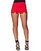 Red Lace-Up Shorts